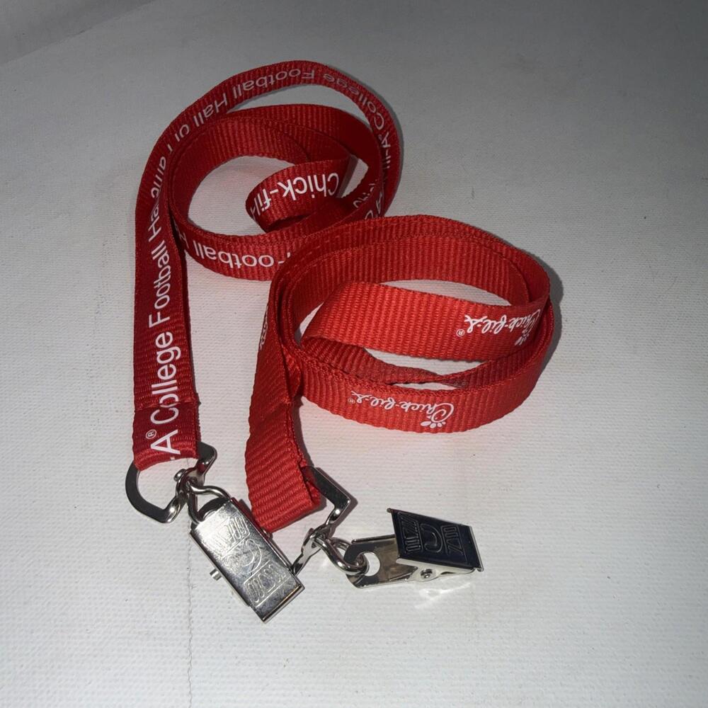 Chick-fil-A College Football‎ Hall Fame & Standard Lanyard Badge Work ID Holders